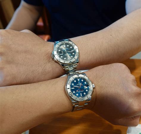 Rolex yachtmaster blue rhodium